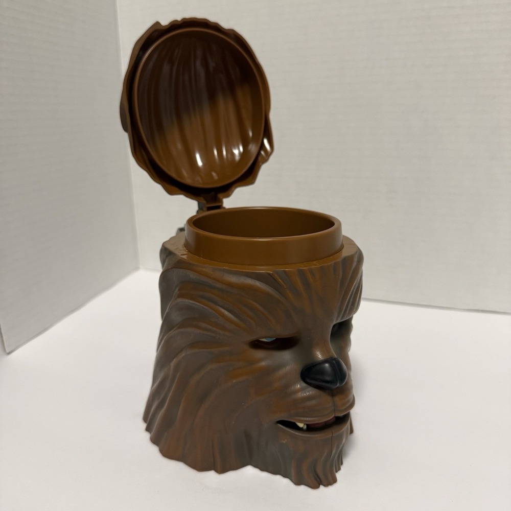 Disney Parks Exclusive Chewbacca Stein Cup with Lid Star Wars Mug 6" Plastic - Picture 5 of 10